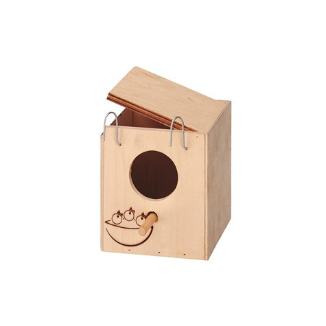 FERPLAST Nest Holz Mini 11,5 x 12,5 x H 12 cm
