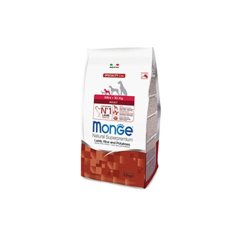 MONGE Natural Superpremium Mini Adult Lamm, Reis und Kartoffeln 800 gr.