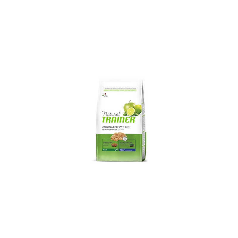 TRAINER Natural Adult Maxi mit frischem Huhn und Reis 12 kg.