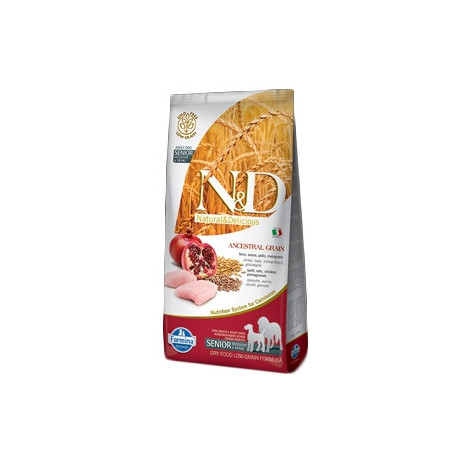 FARMINA N&D LOW ANCESTRAL GRAIN Senior Medium & Maxi mit Huhn und Granatapfel 2,5 kg.