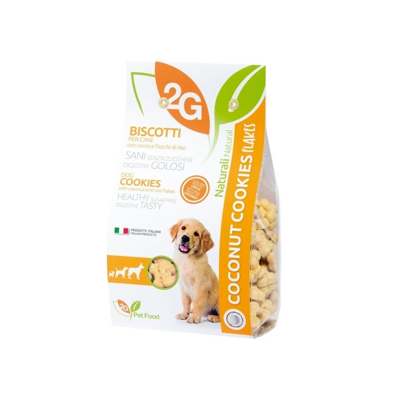2G PET FOOD GUIDOLIN GIANNI Kekse mit Kokosnuss und Reisflocken 350 gr.