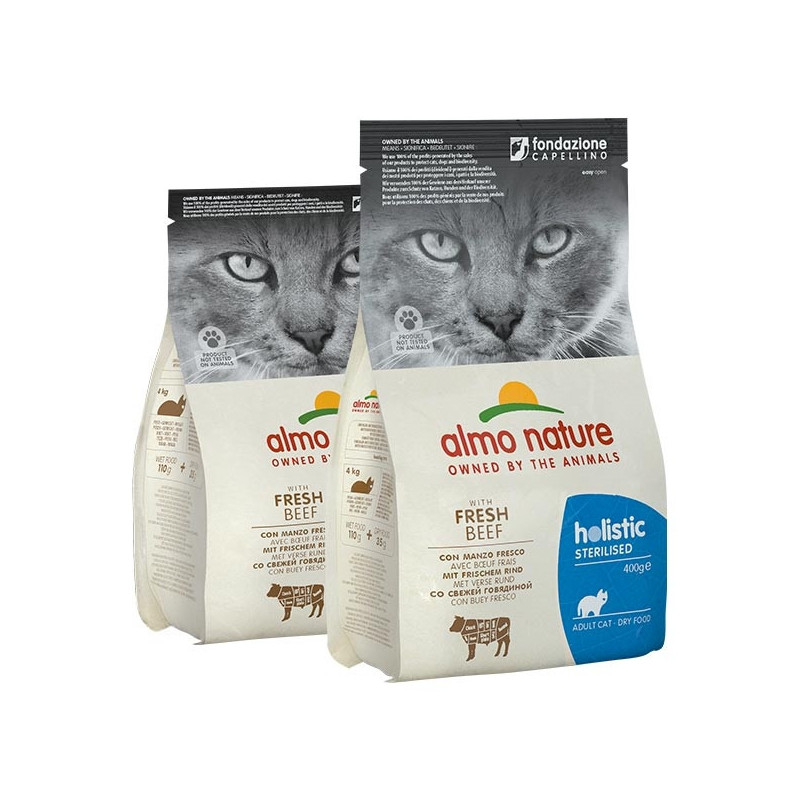 ALMO NATURE PFC Holistic Sterilised Dry Manzo e Riso 400 gr.