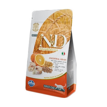 FARMINA N&D Low Ancestral Grain Adult con Merluzzo e Arancia 10 kg. - 