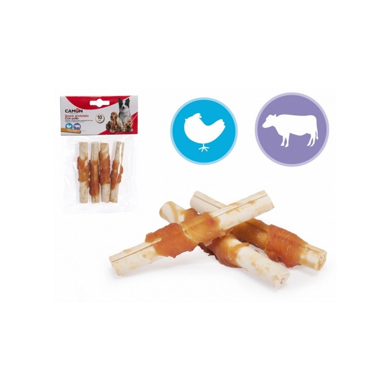 CAMON Twist con Pollo e Pelle Bovina 4 pz.