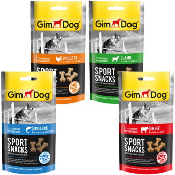 GIMBORN ITALIA GimDog Sport Snacks Ossicini mit Geflügel und L-Carnitin Getreidefrei 60 gr.