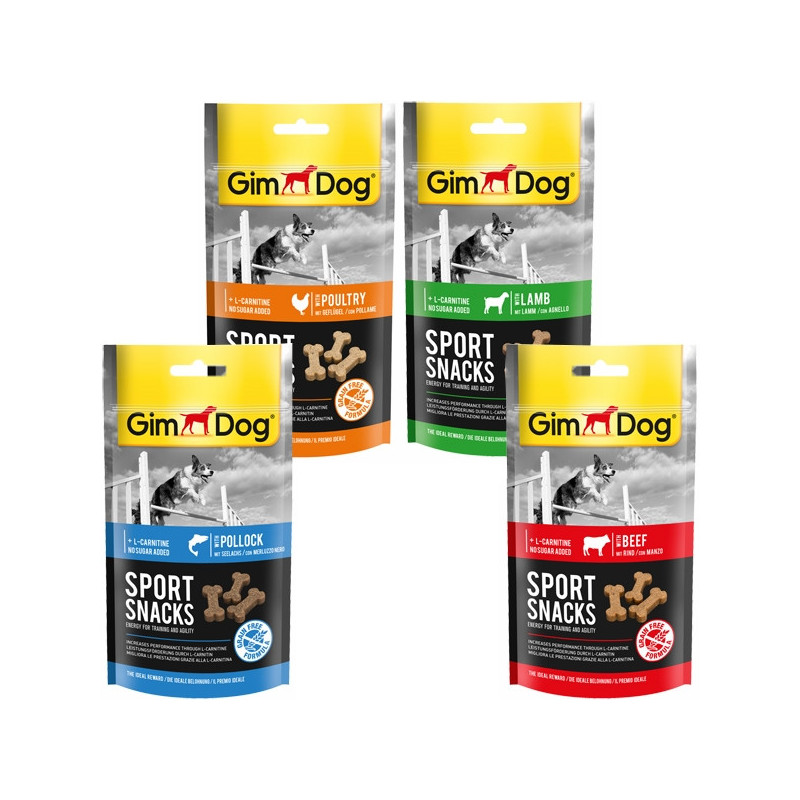 GIMBORN ITALIA GimDog Sport Snacks Ossicini con Pollame e L-Carnitina Grain Free 60 gr.