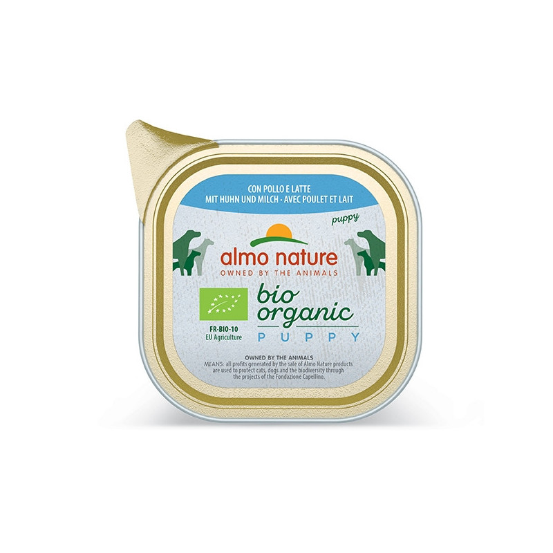 ALMO NATURE Tagesmenü Bio Welpen mit Huhn und Milch 100 gr.