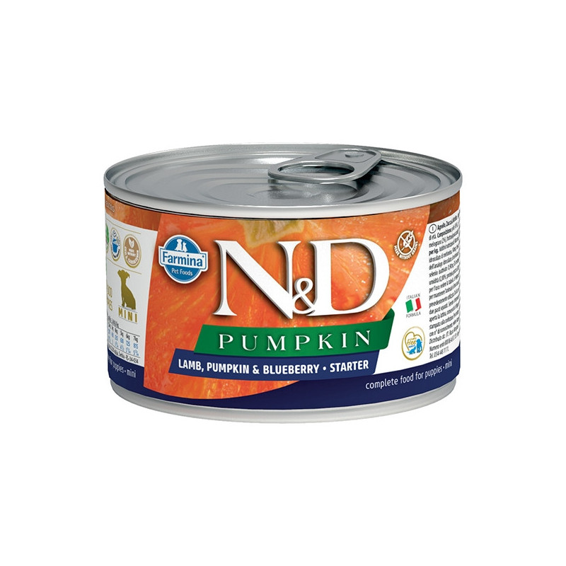 FARMINA N&D PUMPKIN mit Lamm, Kürbis und Heidelbeere 140 gr.