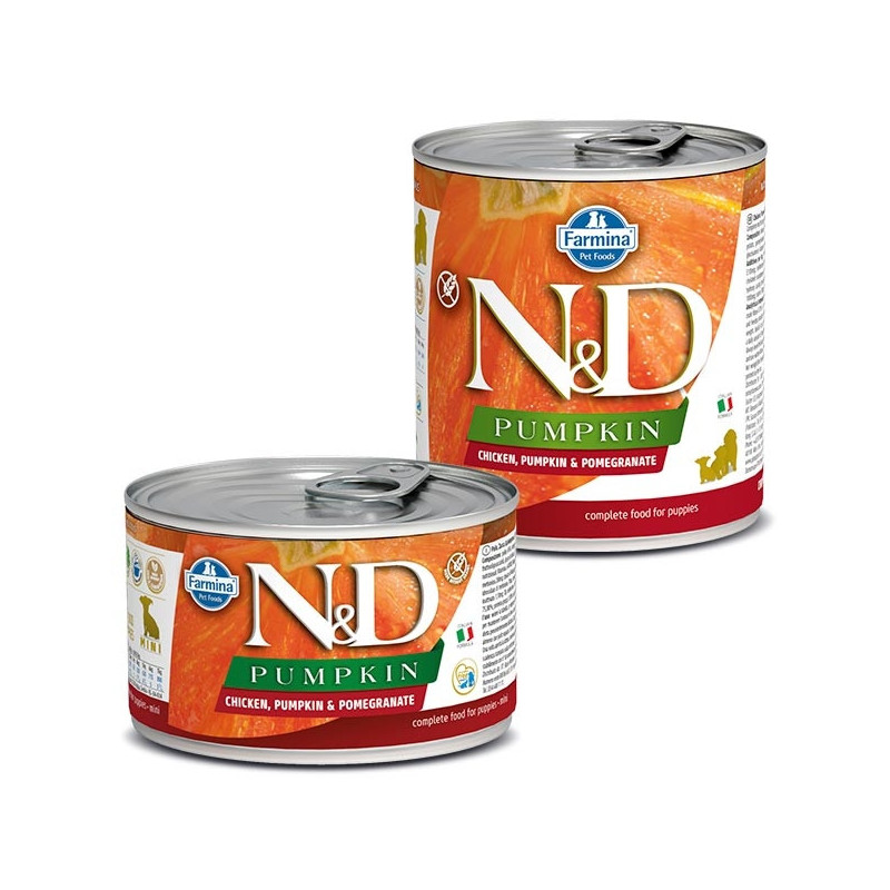 FARMINA N&D PUMPKIN Puppy with Chicken, Pumpkin and Pomegranate 140 gr.