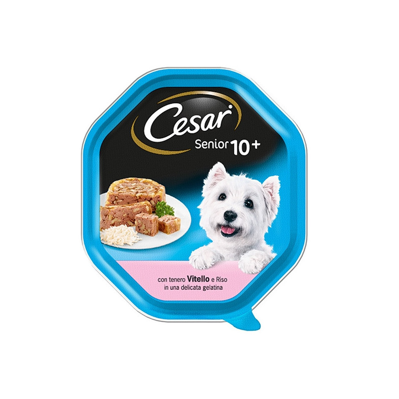 CESAR Senior 10+ Vitello e Riso in Gelatina 150 gr.