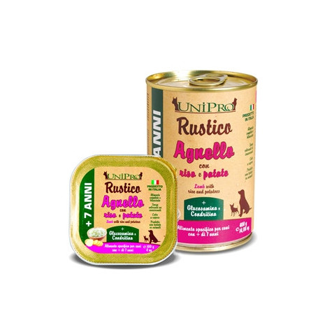 UNIPRO Rustico Agnello con Riso e Patate per Cani 7+ 100 gr. - 