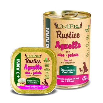 UNIPRO Rustic Lamb with Rice and Potatoes for Dogs 7+ 400 gr.