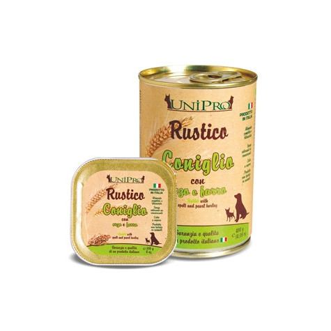 UNIPRO Rustico Coniglio con Orzo e Farro 400 gr. - 