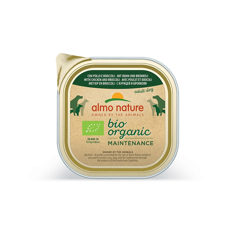 ALMO NATURE Tagesmenü Bio mit Hühnchen und Brokkoli 300 gr.
