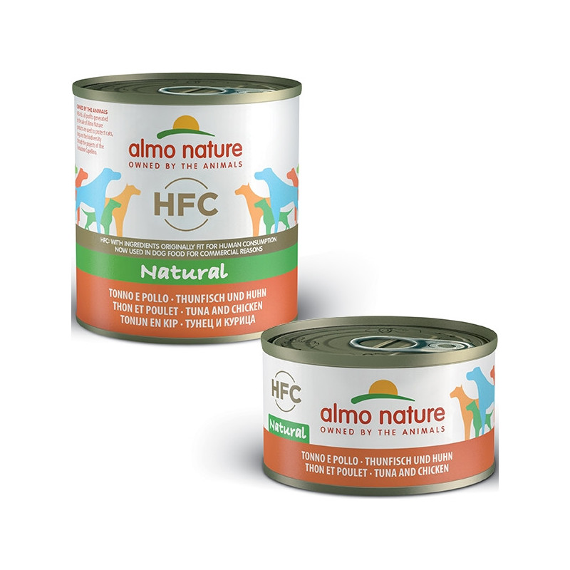 ALMO NATURE HFC Natürlicher Thunfisch und Huhn 95 gr.