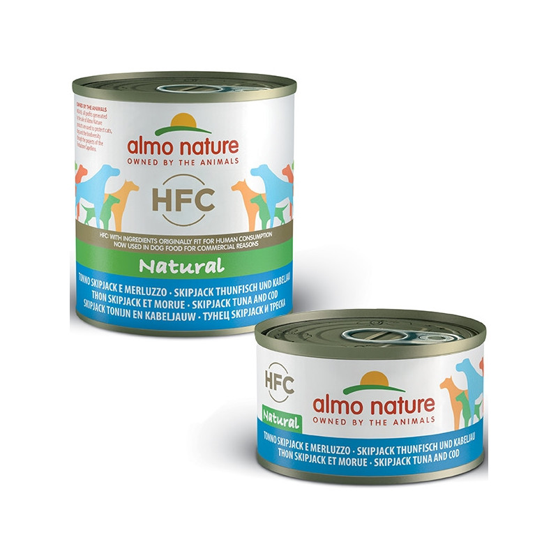 ALMO NATURE HFC Natural Tuna Skipjack and Cod 280 gr.