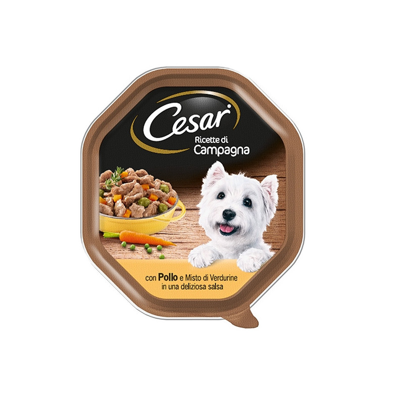 CESAR Ricette di Campagna Pollo e Misto Verdurine 150 gr.