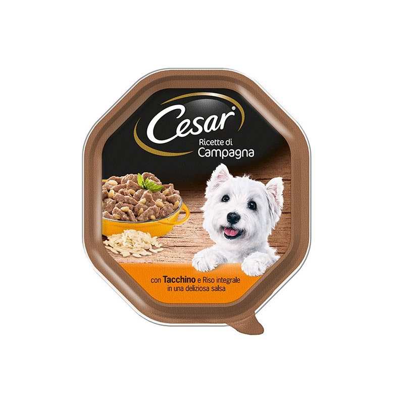 CESAR Ricette di Campagna Tacchino e Riso Integrale 150 gr.