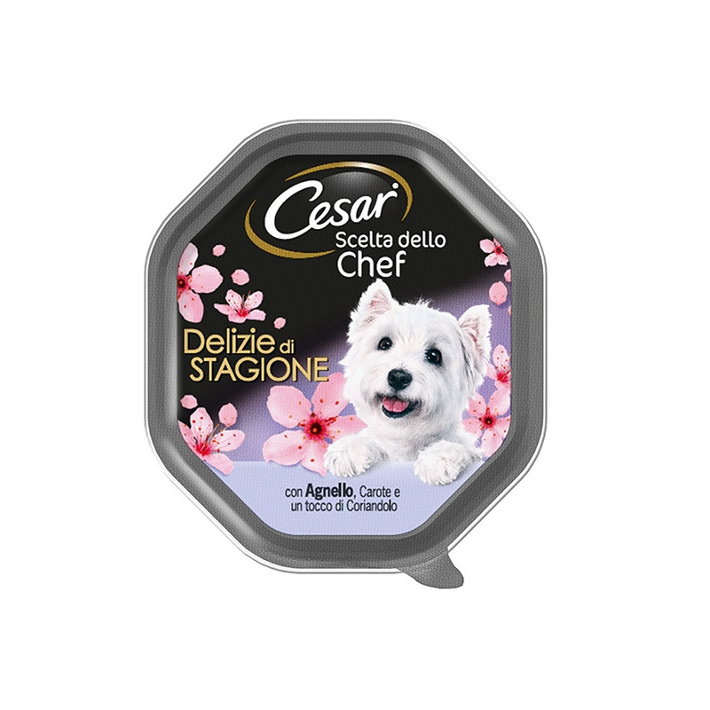 CESAR Chef's Choice Saisonale Köstlichkeiten mit Lamm, Karotten und Koriander 150 gr.