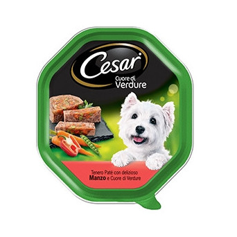 CESAR Selektionen des Gemüsegartens Gemüseherz mit Rindfleisch 150 gr.