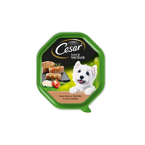 CESAR Selection of the Vegetable Garden Heart of Vegetables with Turkey 150 gr.
