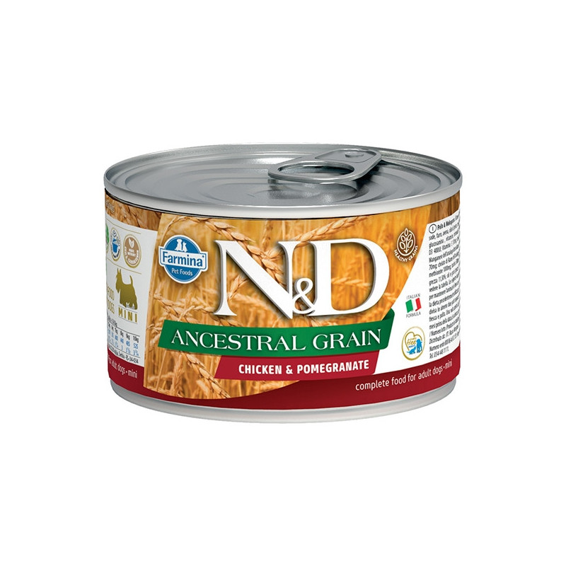 FARMINA N&D ANCESTRAL GRAIN Mini Pollo e Melograno 140 gr.