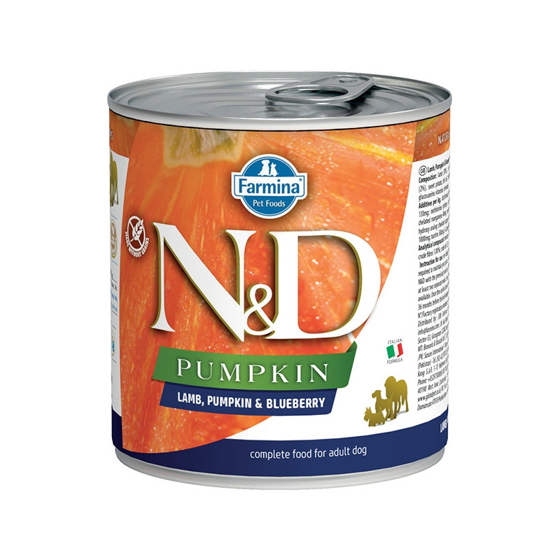 FARMINA N&D PUMPKIN con Agnello, Zucca e Mirtillo 285 gr. FARMINA N&D PUMPKIN con Agnello, Zucca e Mirtillo 285 gr.