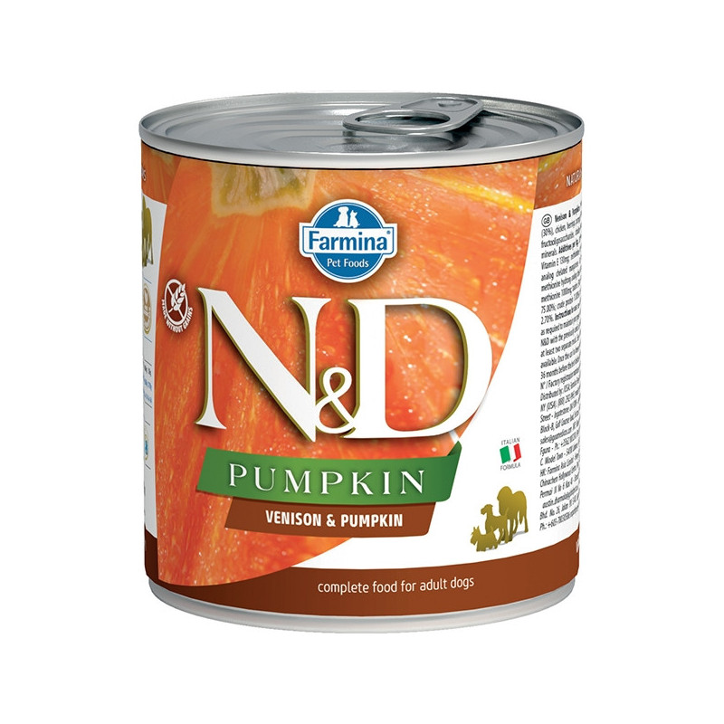 FARMINA N&D PUMPKIN con Cervo e Zucca 285 gr.