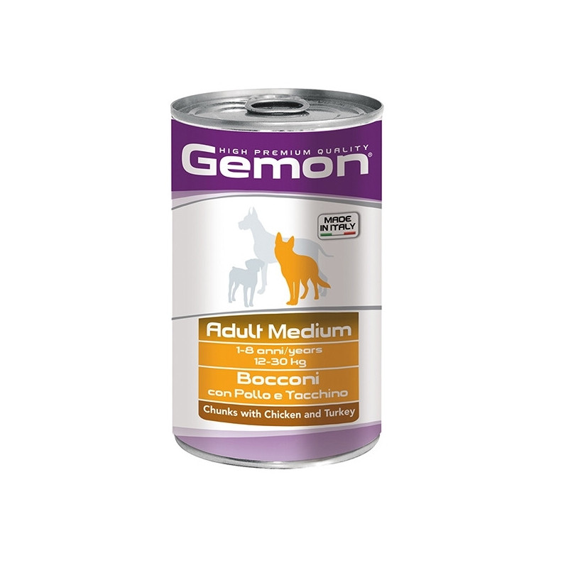 GEMON Adult Medium Chunks mit Huhn und Pute 1,25 kg.