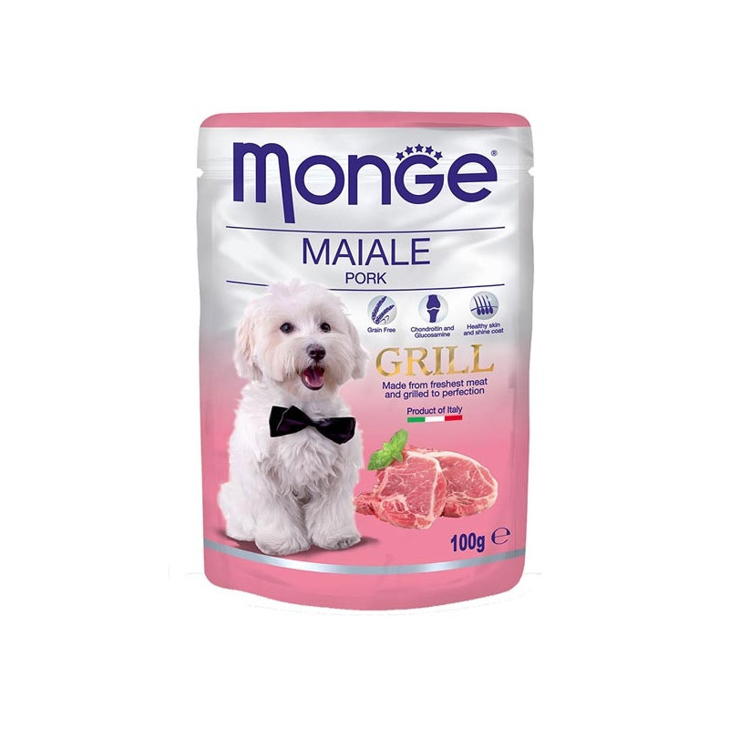 MONGE Grill Chunks with Pork 100 gr. MONGE Grill Chunks with Pork 100 gr.